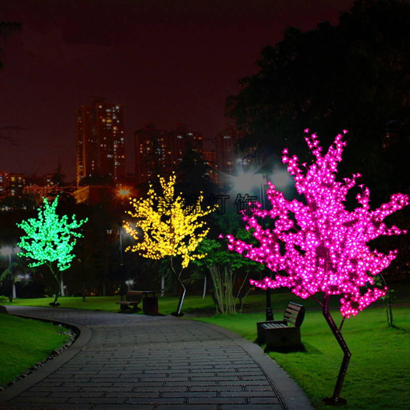 Outdoor Lighting Tree - Lampu Malam Pohon Ceri LED Buatan