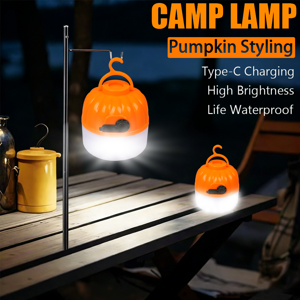 Outdoor Lighting Hooks - Lampu Kemah Mini Portabel 4 Mode