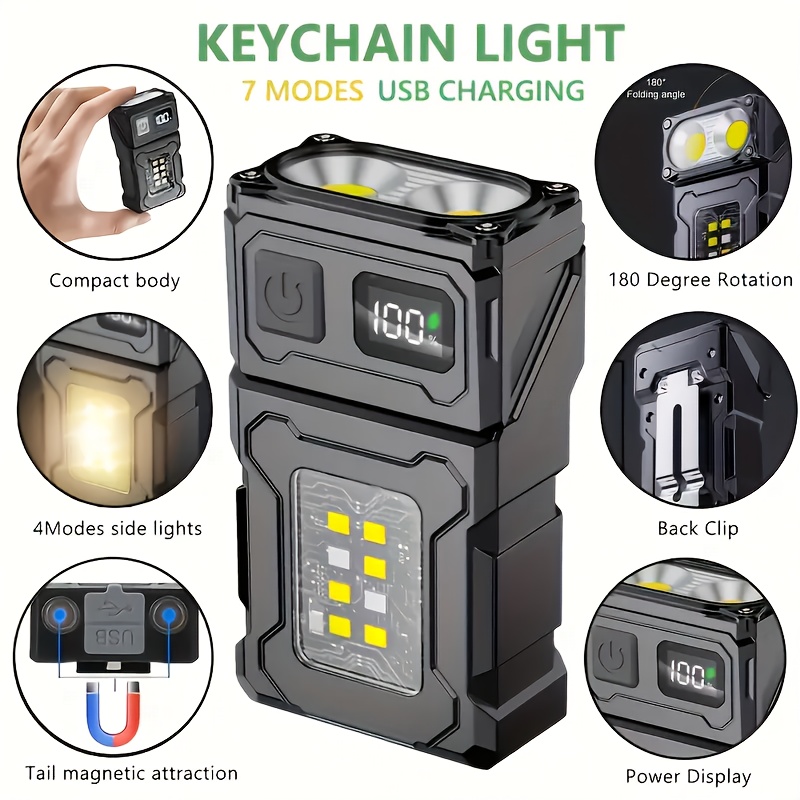 Outdoor Lighting Nearby - Senter LED Mini Isi Ulang Portabel