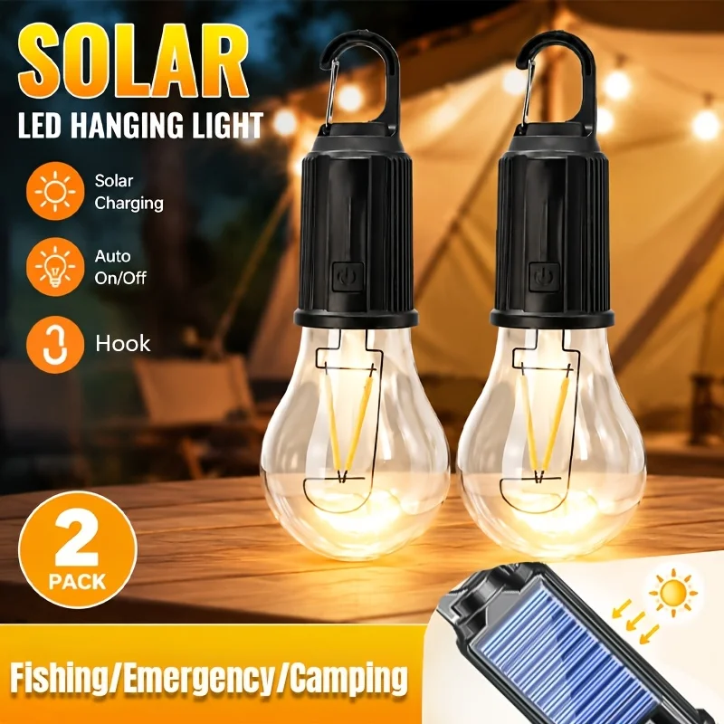 Outdoor Lighting Wire - Lampu Kemah LED Tenaga Surya Tipe-C