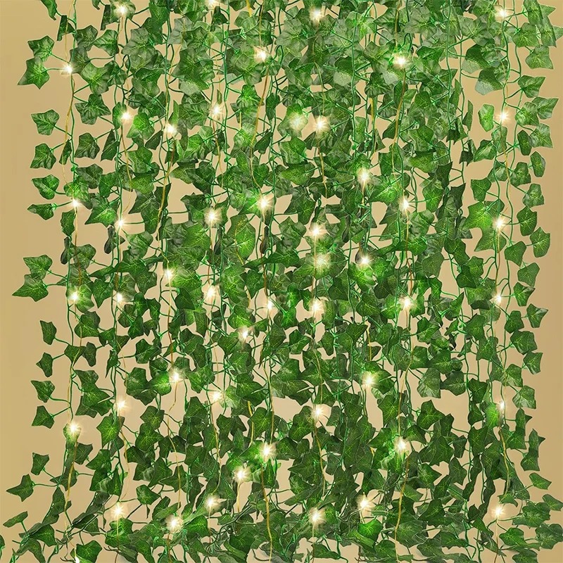 Outdoor Lighting Tree - Tanaman gantung karangan bunga buatan, karangan