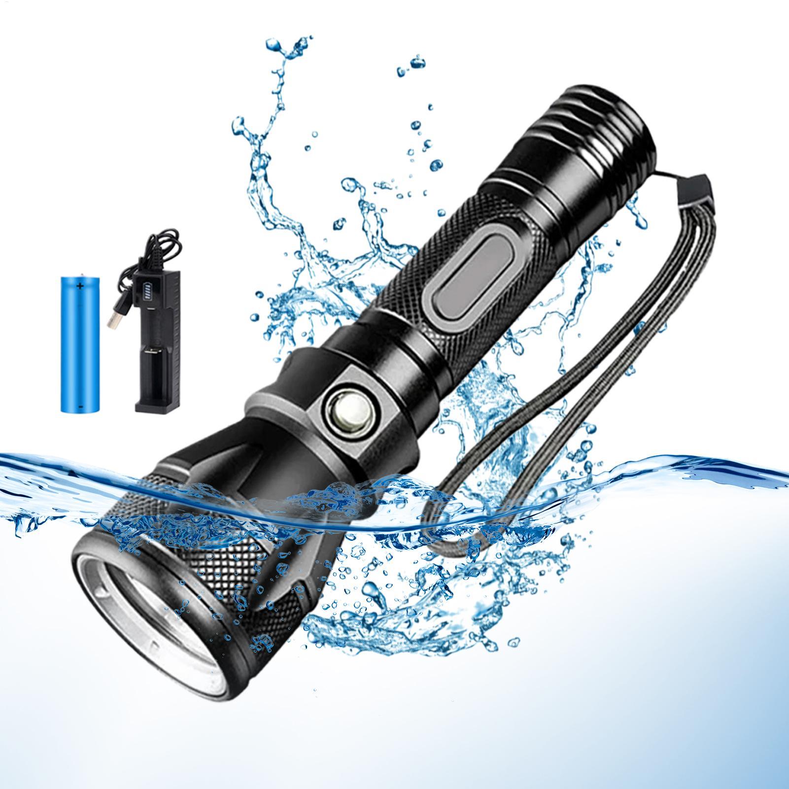 Outdoor Lighting Permanent - Senter Selam LED 3-Mode, Daya Kuat,