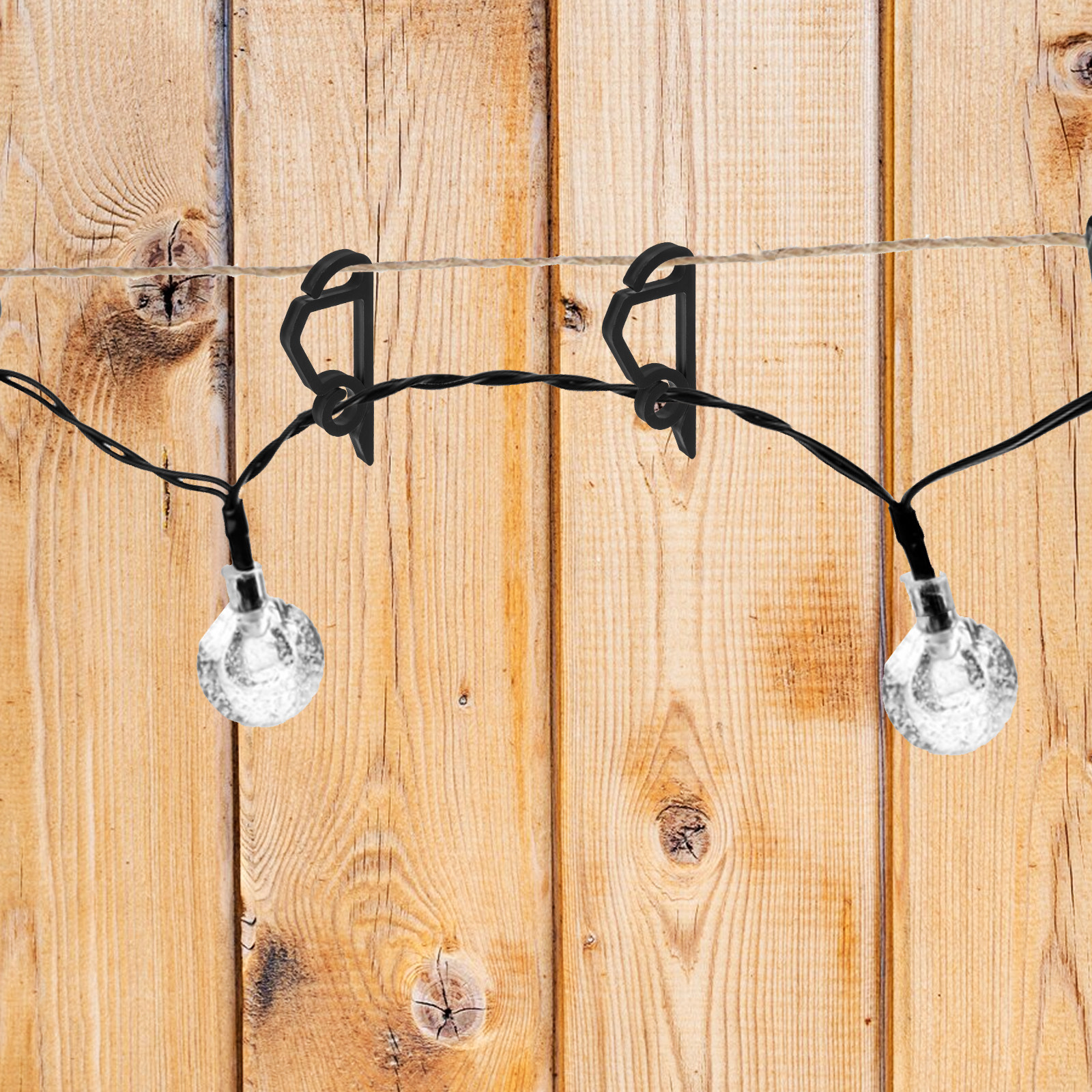 Outdoor Lighting Hooks - 120Pcs Gantungan Sekrup Tahan Cuaca untuk