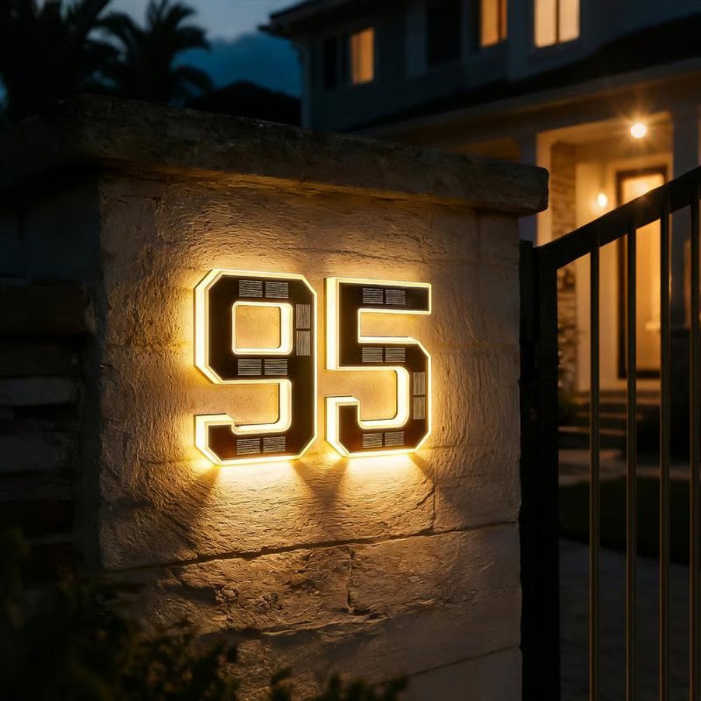 Outdoor Lighting On House - Lampu Nomor Rumah LED Tanda Alamat