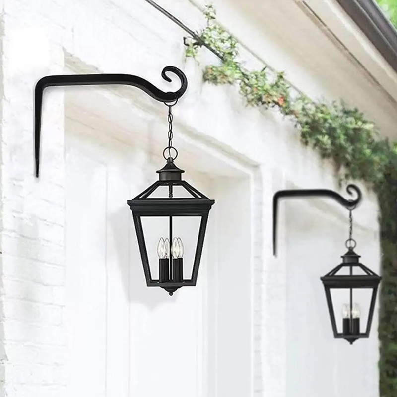 Outdoor Lighting Hooks - Keranjang Gantung Dinding Pot Bunga Besi