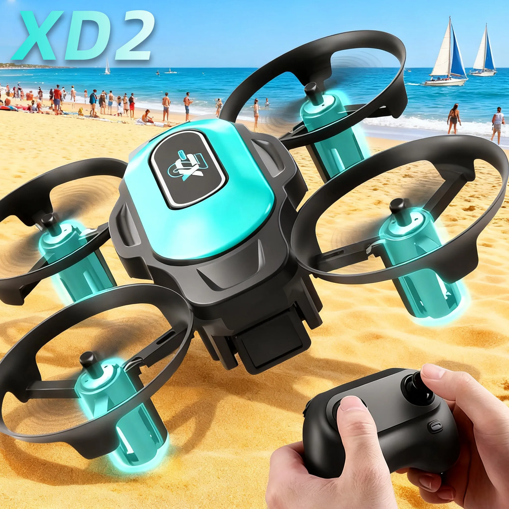 Outdoor Lighting Battery Operated - XD2 Mini Drone, 360 ° Aksi