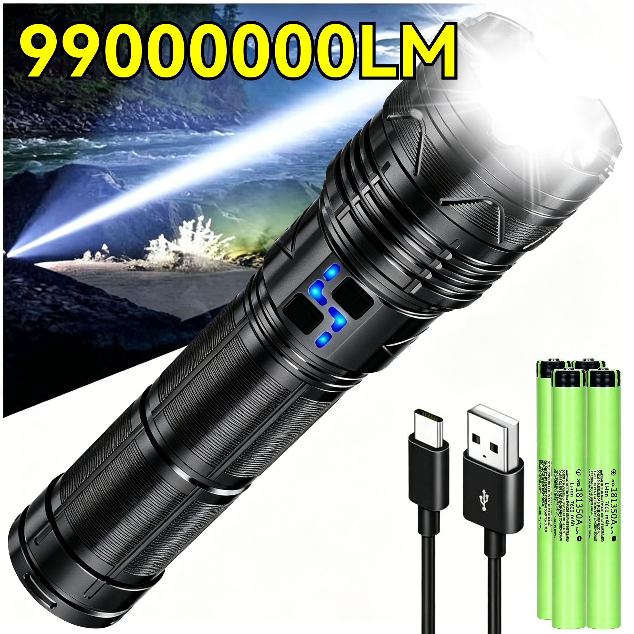 Outdoor Lighting Replacement Bulbs - Senter LED Super Terang 99000000LM 100W
