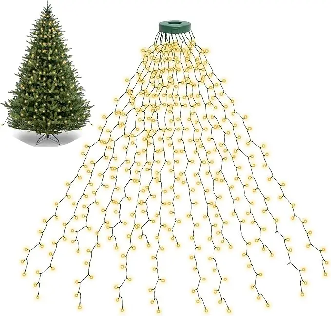 Outdoor Lighting Tree - Lampu Natal LED Garland Tahun Baru