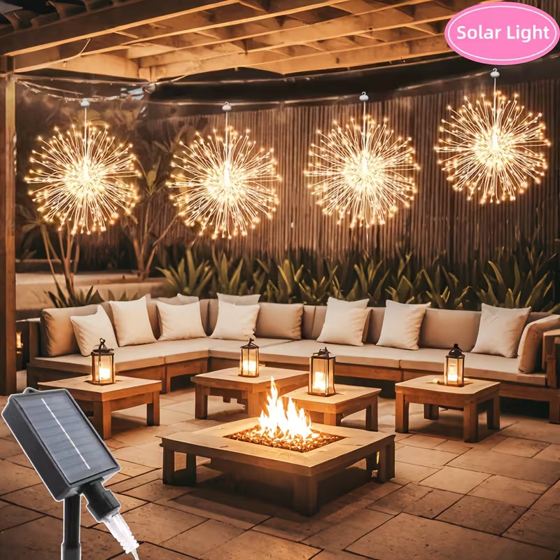 Outdoor Lighting For Your Yard - Lampu Kembang Api Gantung Tenaga Surya