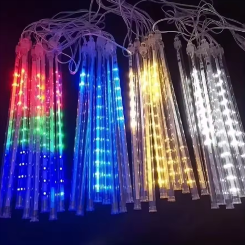 Outdoor Lighting Xmas - Dekorasi Pohon Natal 8 Tabung Lampu