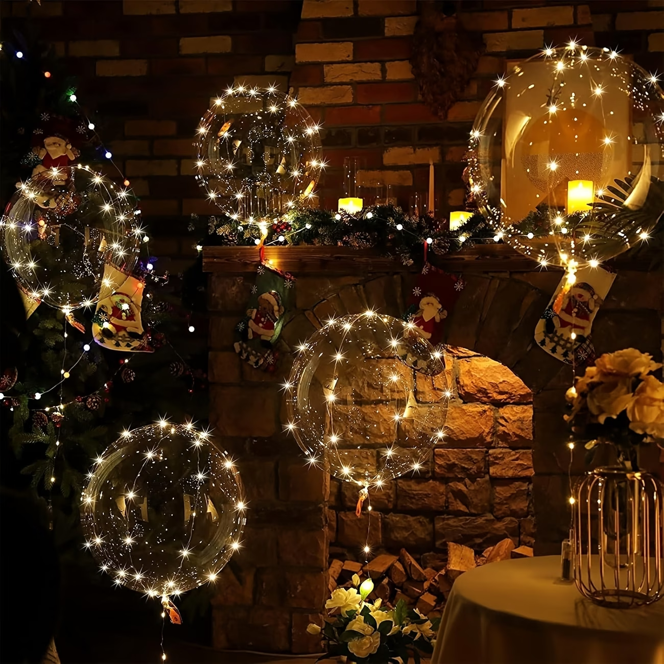 Outdoor Lighting Xmas - 20 Buah Set Balon Bobo dengan