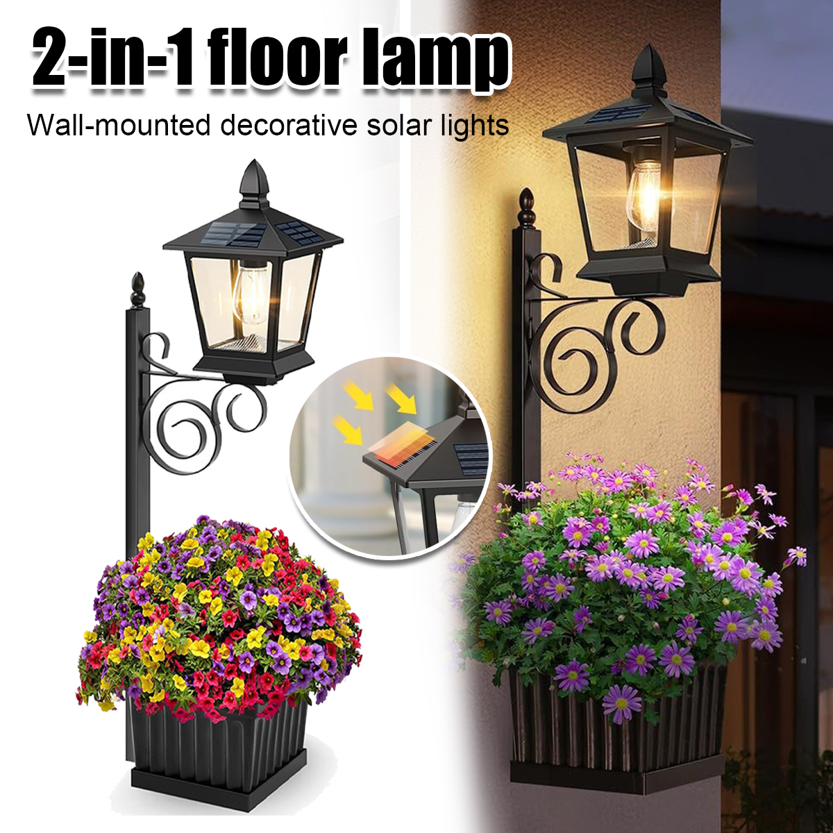 Outdoor Lighting Decoration - Lampu Tanaman Tenaga Surya 2 in