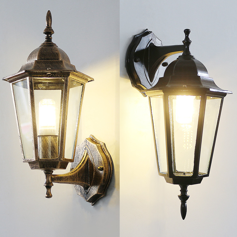 Outdoor Lighting On House - Gaya Eropa Retro Led Lampu Dinding
