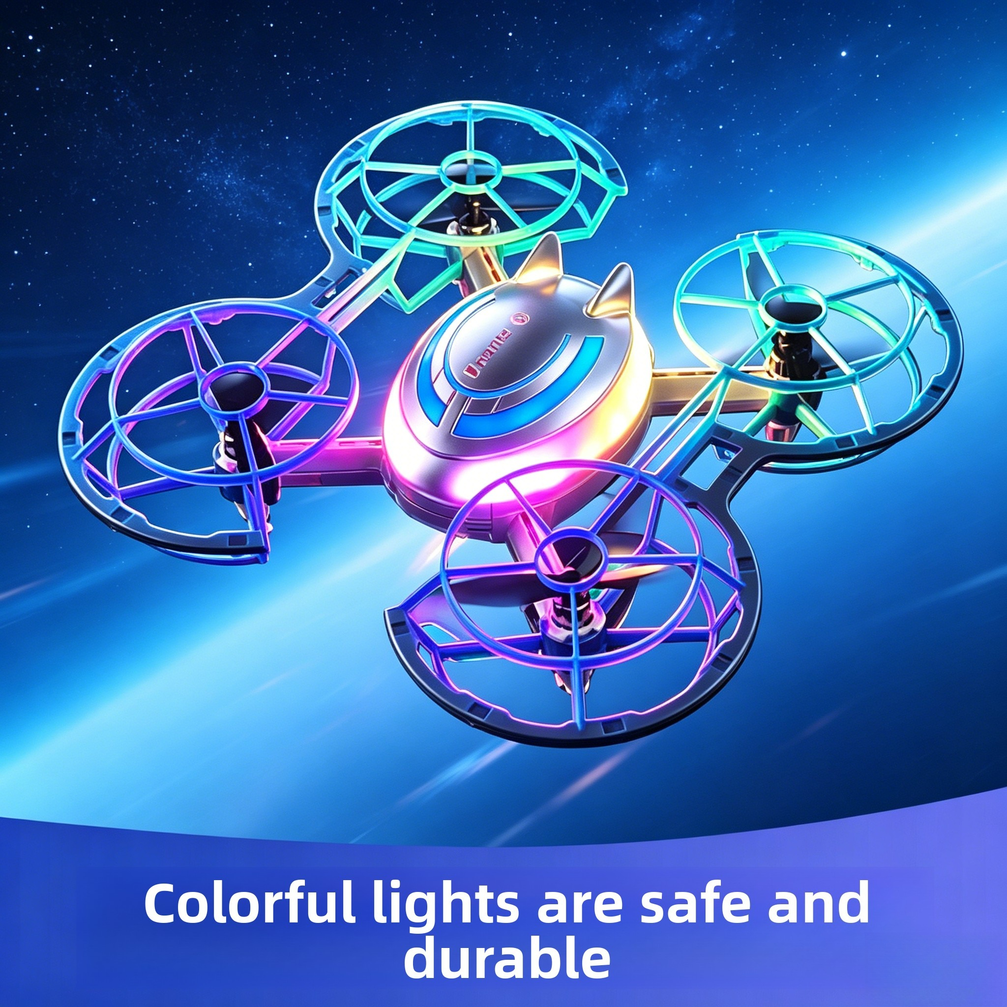 Outdoor Lighting Battery Operated - Drone RC Mini dengan Lampu LED,