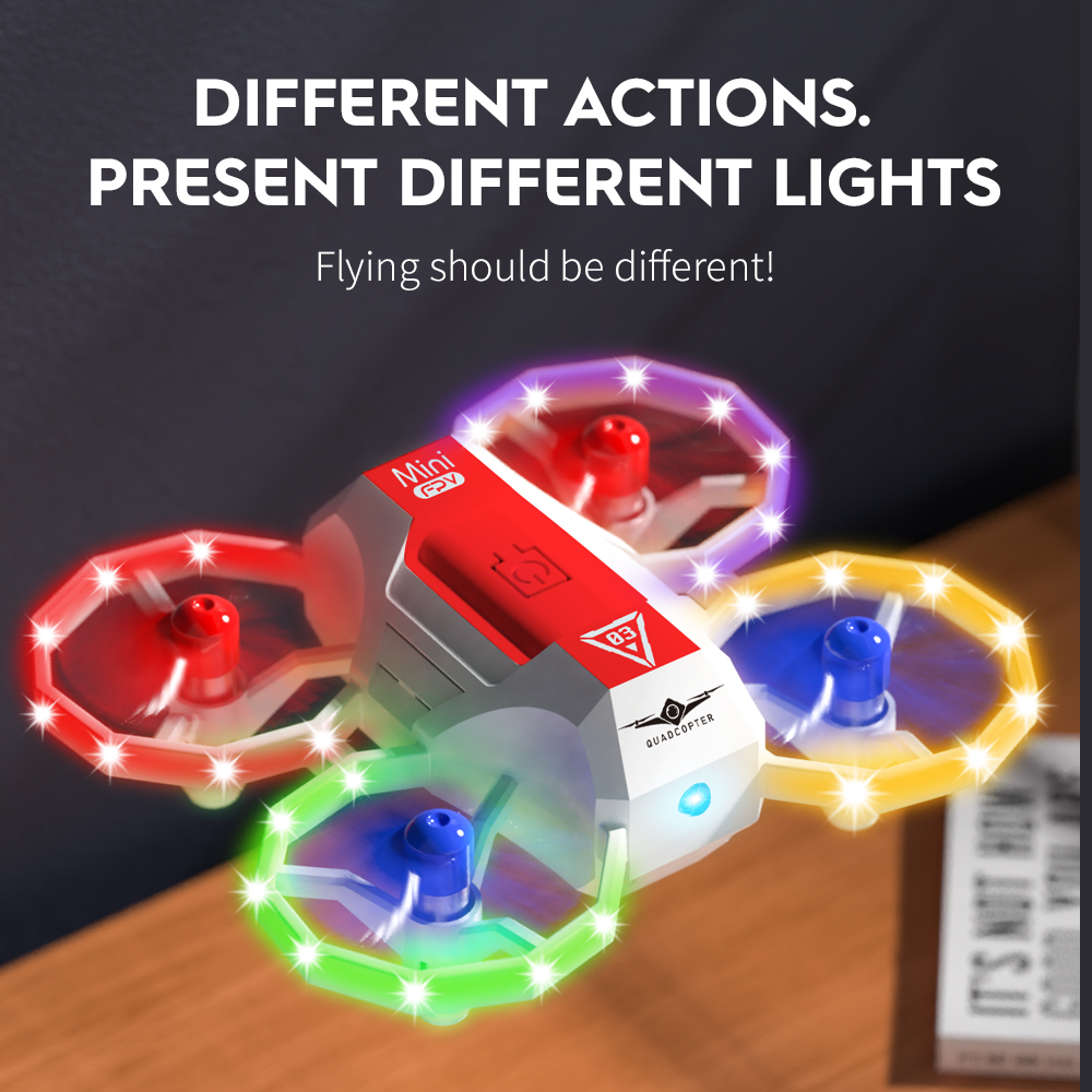 Outdoor Lighting Battery Operated - KF601 drone Mini dengan musik dan