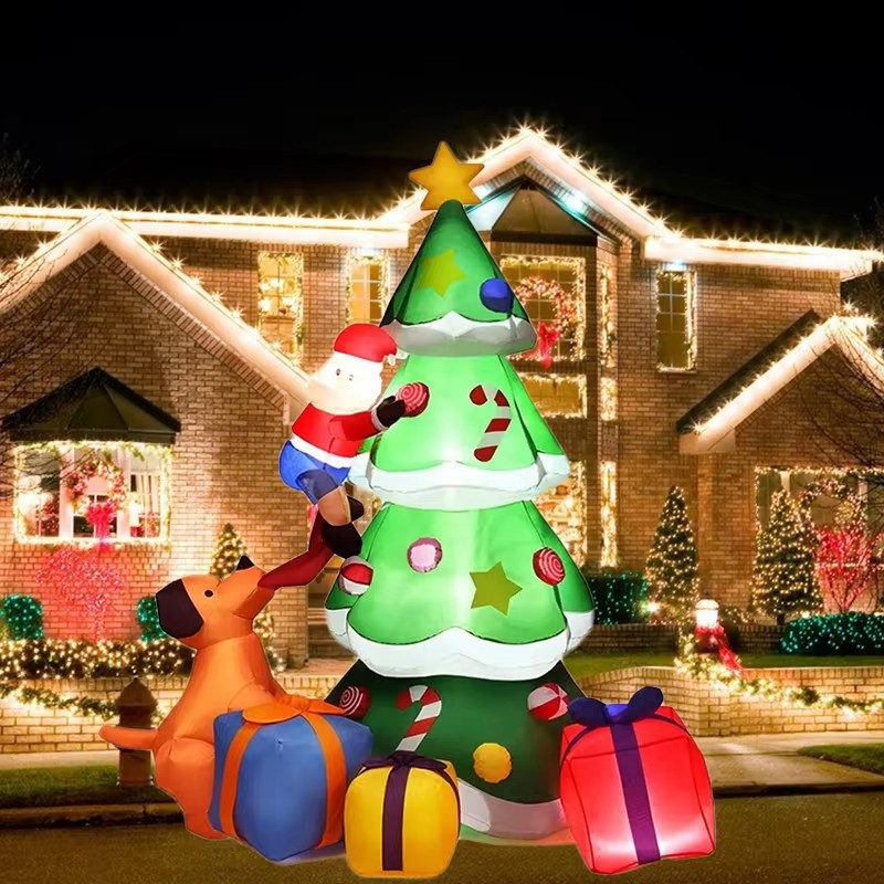 Outdoor Lighting Tree - Pohon natal Model tiup 7 kaki