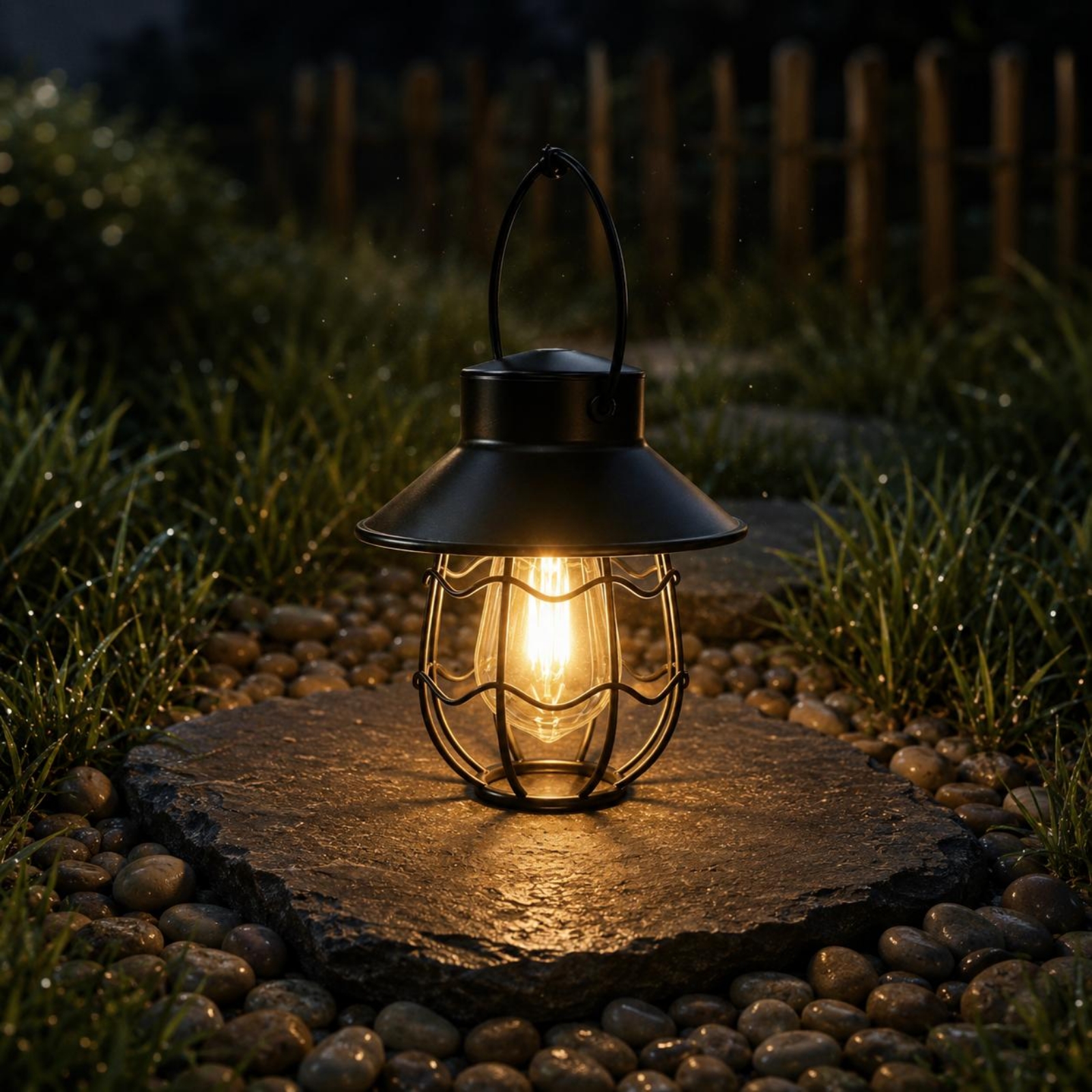 Outdoor Lighting Decoration - Lampu Lentera Bingkai Bergelombang Hemat Energi