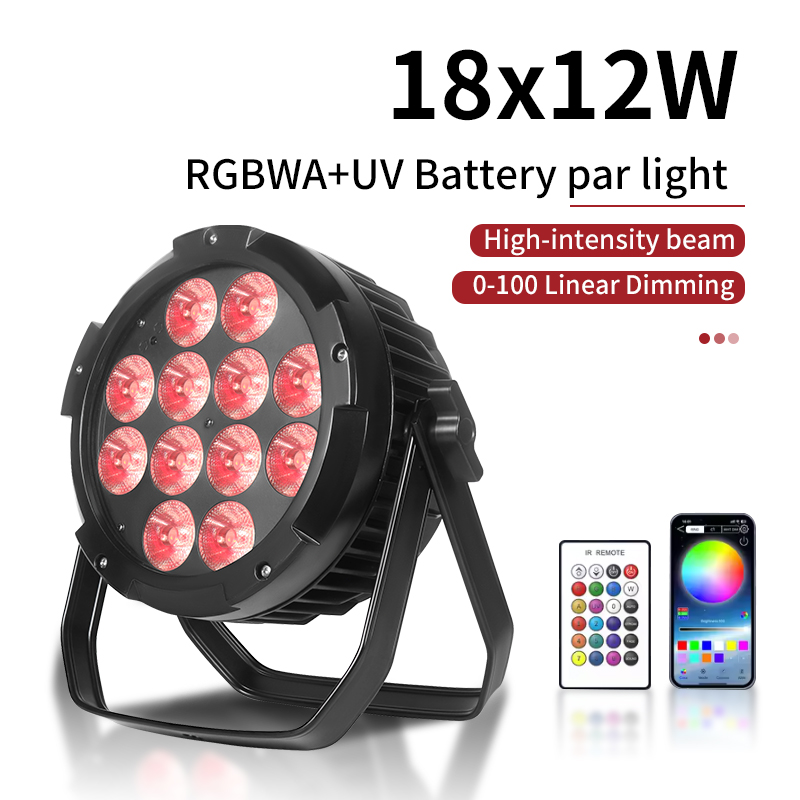 Outdoor Lighting On House - IP65 Tahan Air 12X18W 6in1 Baterai