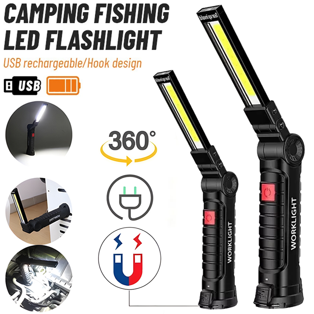 Outdoor Lighting Hooks - Lampu Inspeksi Senter LED COB Lampu