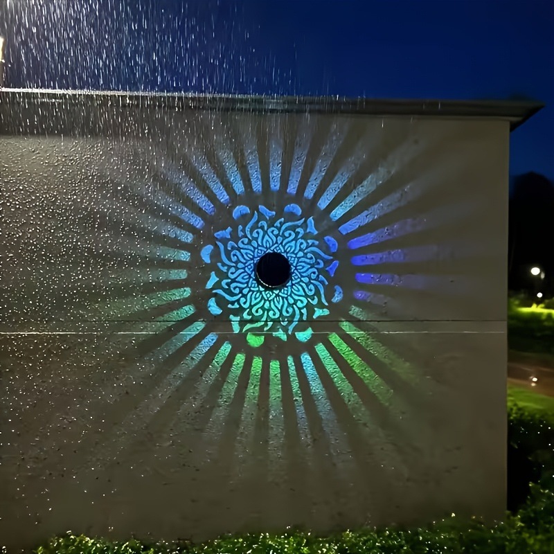 Outdoor Lighting Permanent - Lampu Dinding LED Tenaga Surya Proyeksi