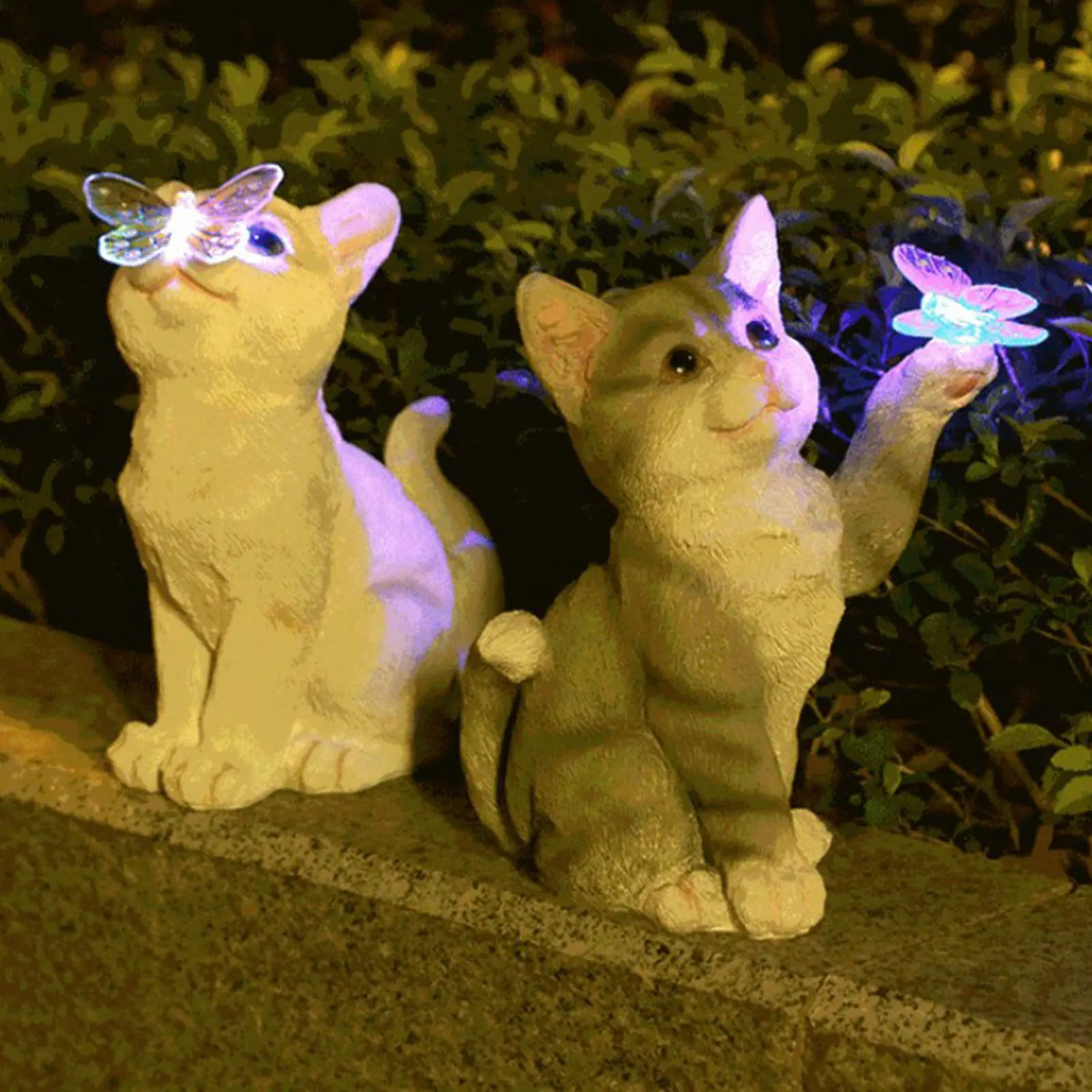 Outdoor Lighting Permanent - Patung Patung Kucing Luar Ruangan Liontin