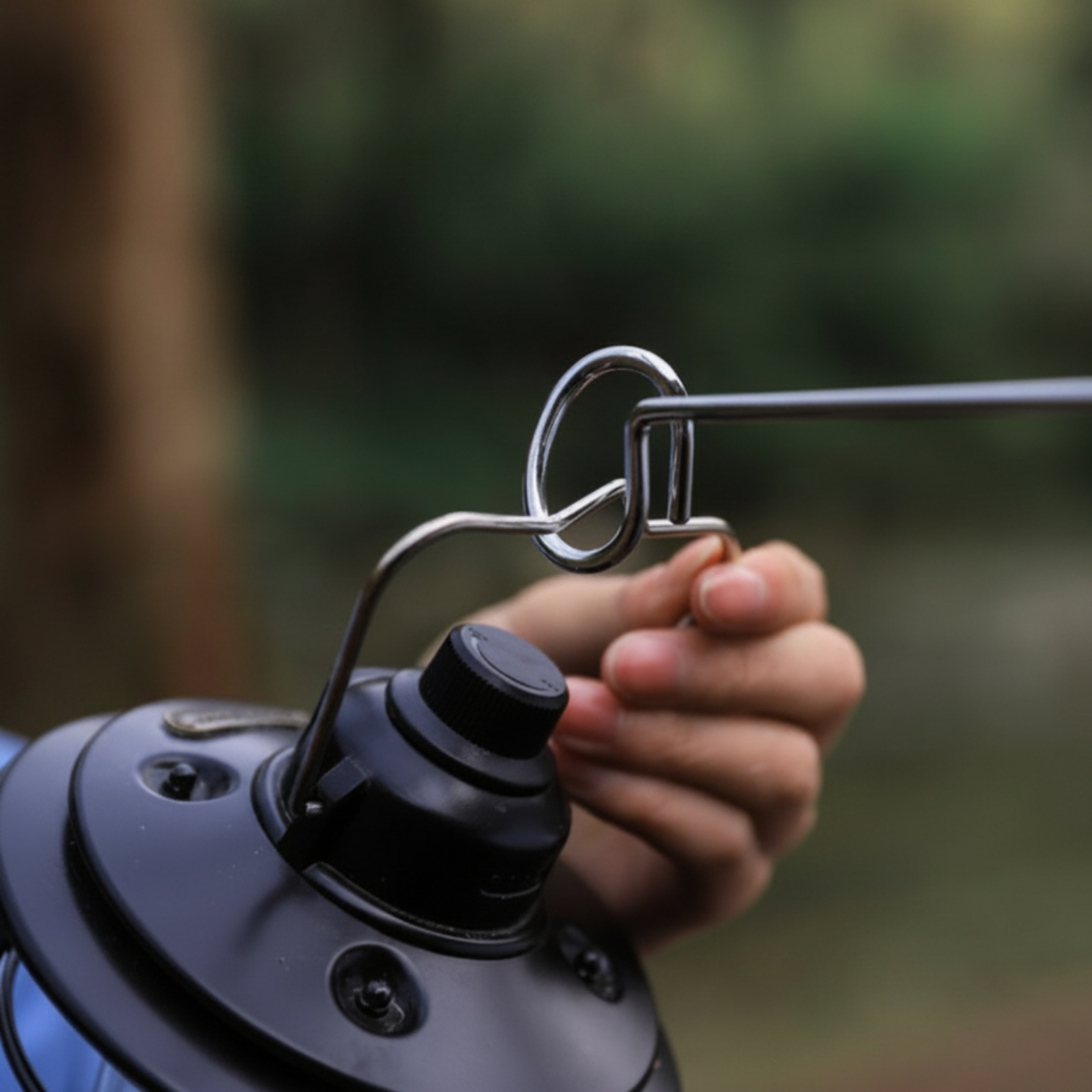 Outdoor Lighting Hooks - Penyangga Tripod dengan Pengait, Tiang Lampu