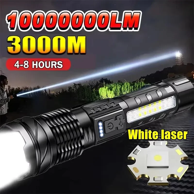Outdoor Lighting Battery Operated - Senter LED Kuat dengan Tampilan Baterai,