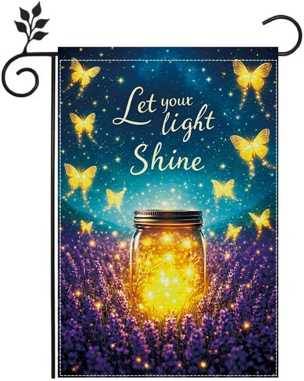 Outdoor Lighting For Your Yard - Bendera Taman Kupu-kupu Inspiratif 12x18 Inci,