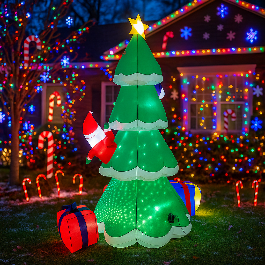 Model Tiup Pohon Natal Manusia - Outdoor Lighting Tree ulasan dan harga