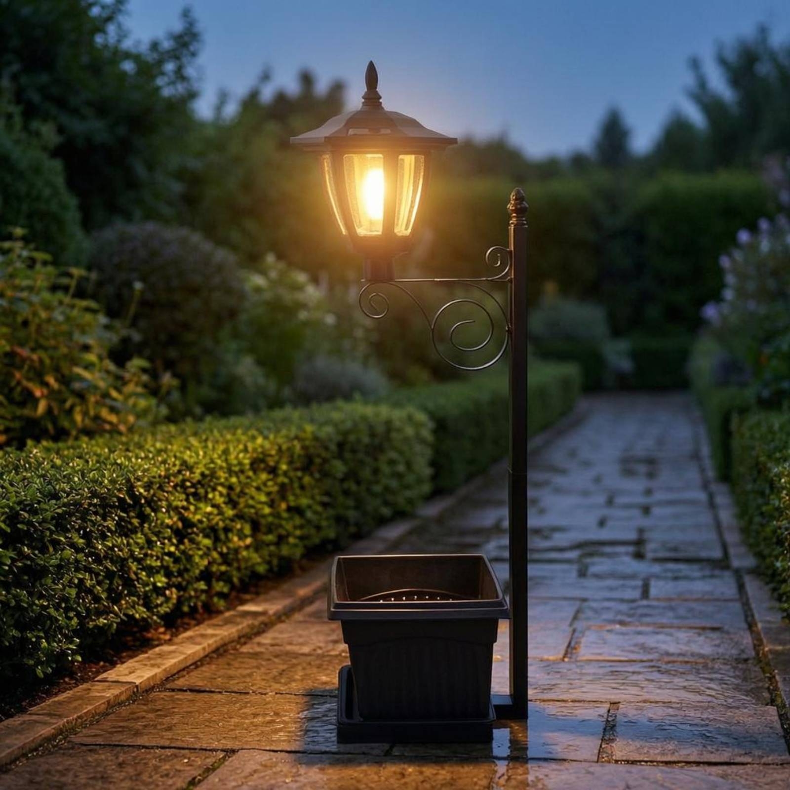 Lampu Pot Bunga Tenaga Surya D - Outdoor Lighting Decoration ulasan dan harga