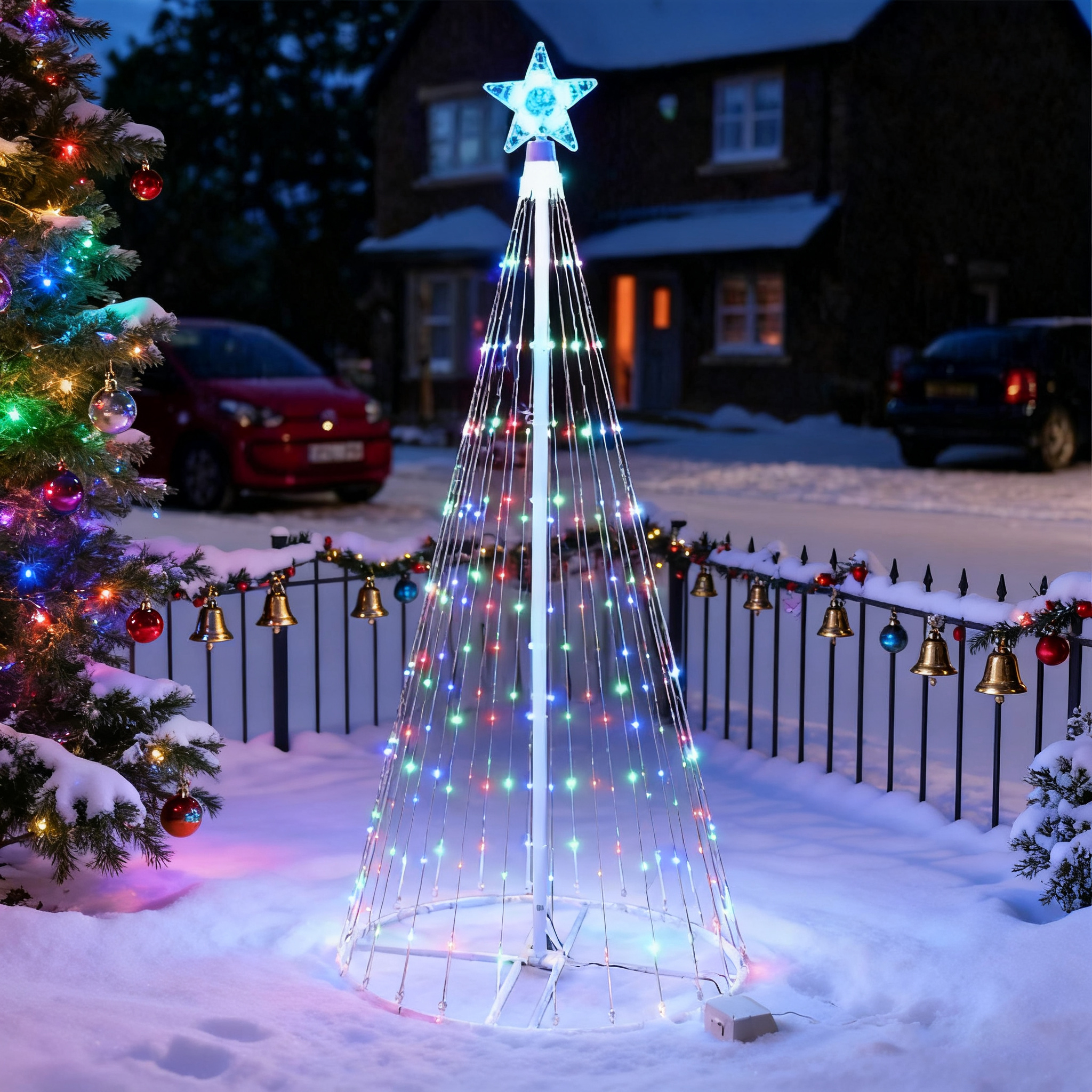 Lampu String LED Tenaga Surya  - Outdoor Lighting Tree ulasan dan harga