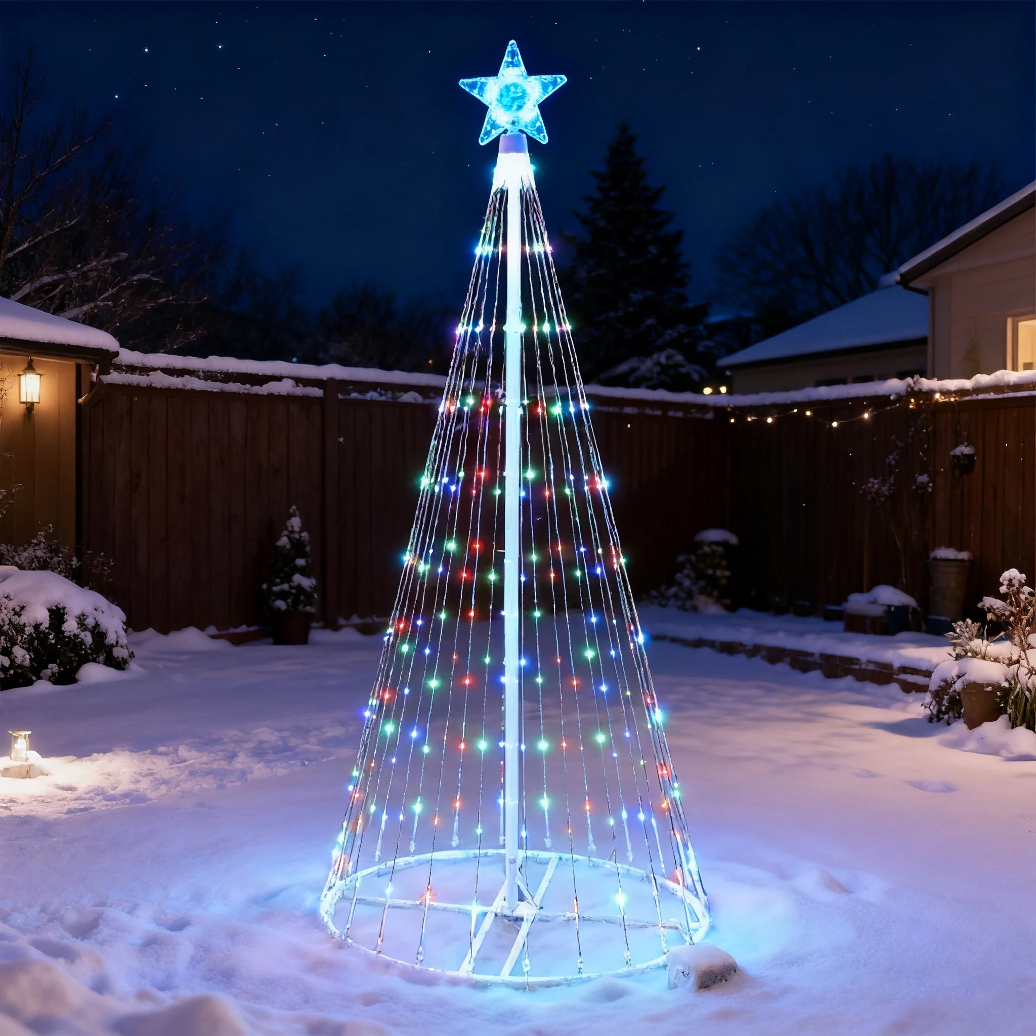 Lampu String LED Tenaga Surya  - Outdoor Lighting Tree ulasan dan harga