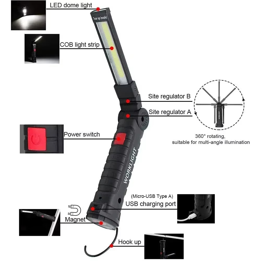 Senter LED Portabel dengan Kai - Outdoor Lighting Hooks ulasan dan harga