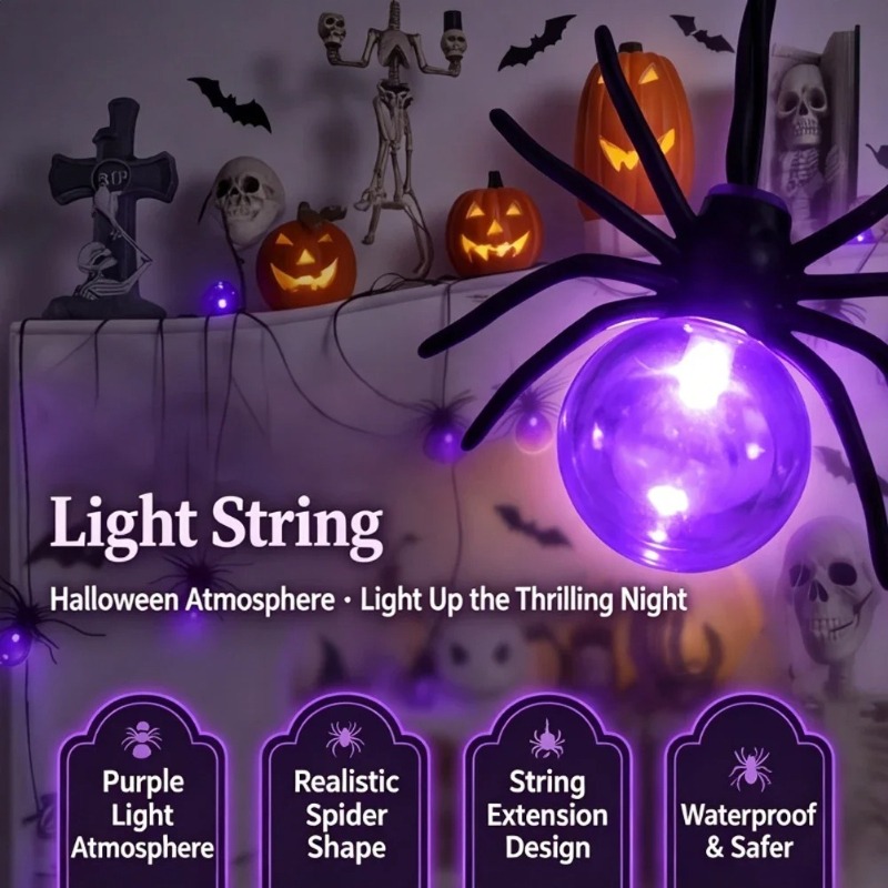Lampu LED Bentuk Laba-laba Ber - Outdoor Lighting Decoration ulasan dan harga