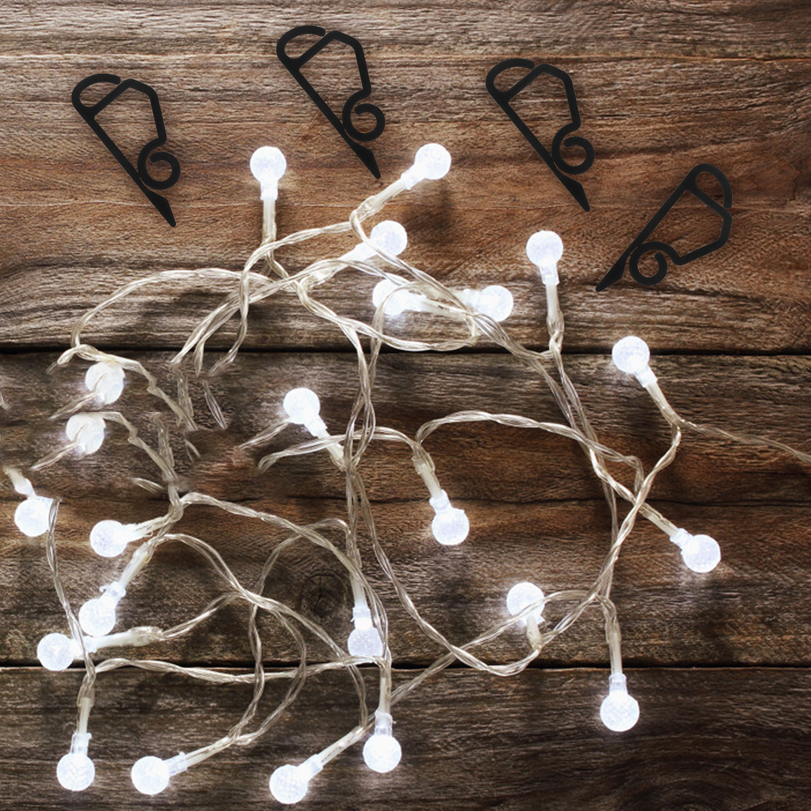 120Pcs Gantungan Sekrup Tahan  - Outdoor Lighting Hooks ulasan dan harga