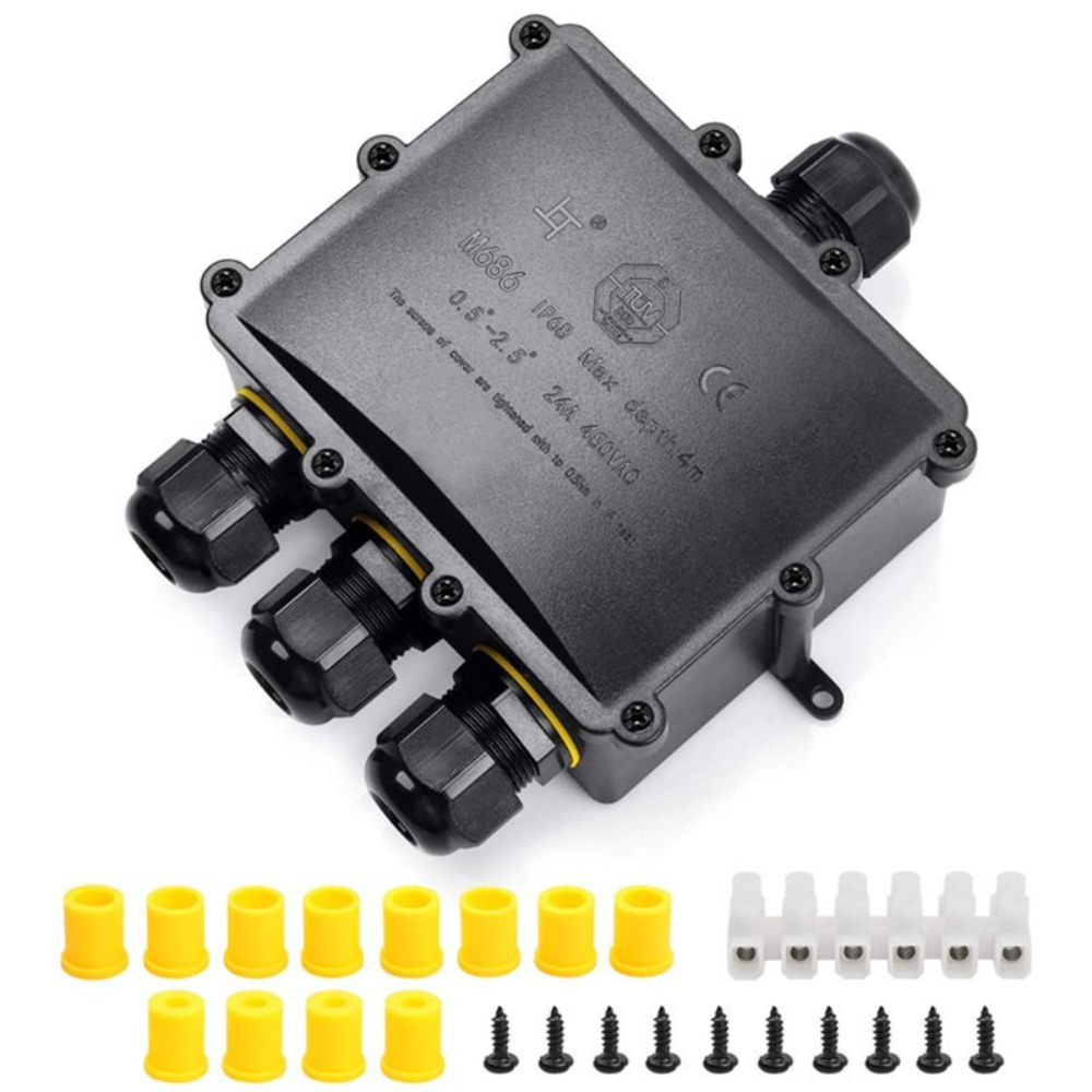 4Way 1In3Out IP68 Tahan Air 4- - Outdoor Lighting Underground Wiring ulasan dan harga