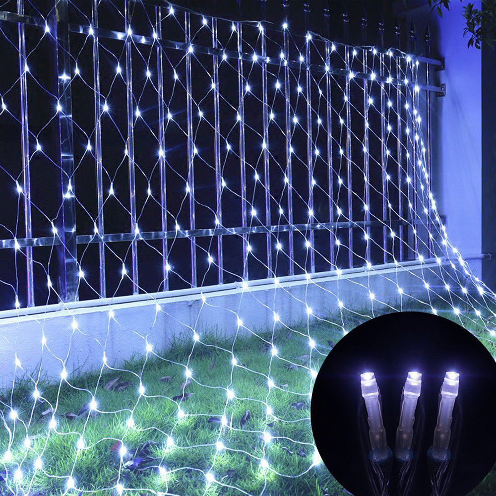 Jaring LED lampu peri 1.5*1.5M - Outdoor Lighting Xmas ulasan dan harga