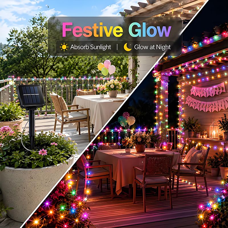 Lampu Tali Surya LED Luar Ruan - Outdoor Lighting Xmas ulasan dan harga