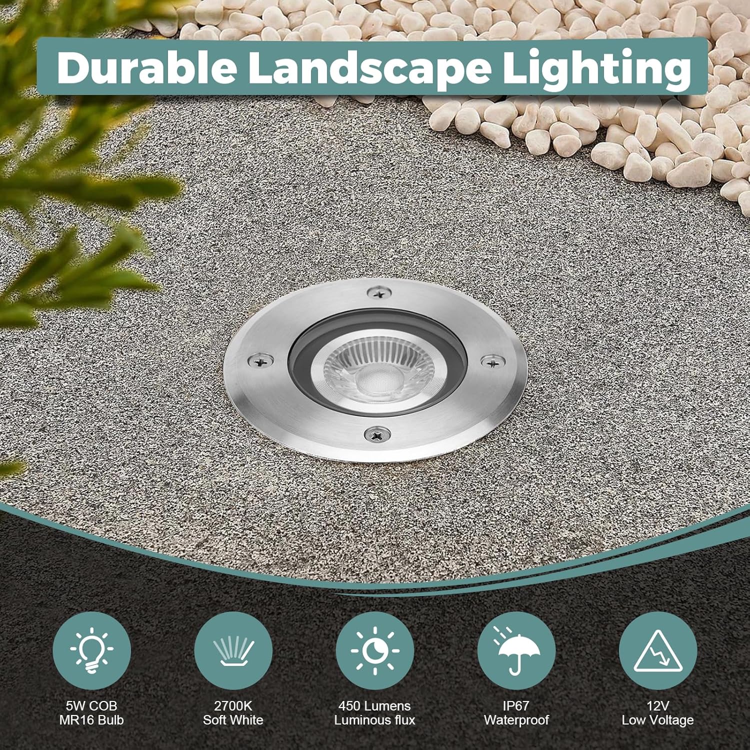 6 Paket Lampu LED Lanskap Tega - Outdoor Lighting Underground Wiring ulasan dan harga