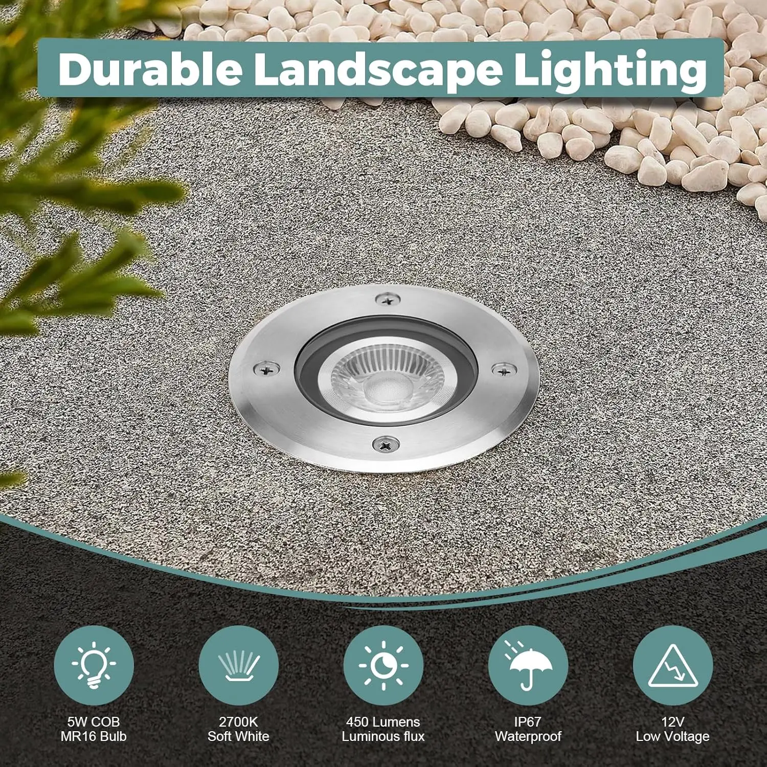 6 Paket Lampu LED Lanskap Tega - Outdoor Lighting Underground Wiring ulasan dan harga