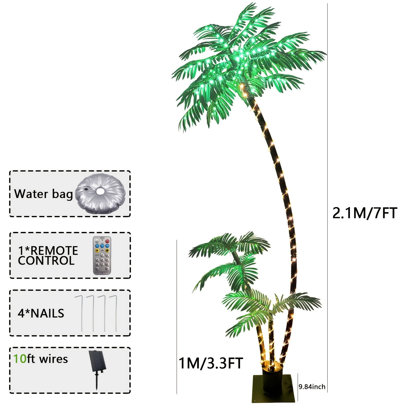 Pohon Palem Buatan Berlampu Su - Outdoor Lighting Tree ulasan dan harga