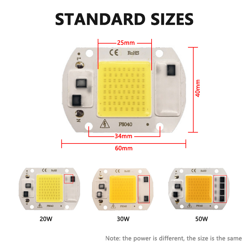 3000K 6000K LED COB Chip Lampu - Outdoor Lighting Diy ulasan dan harga