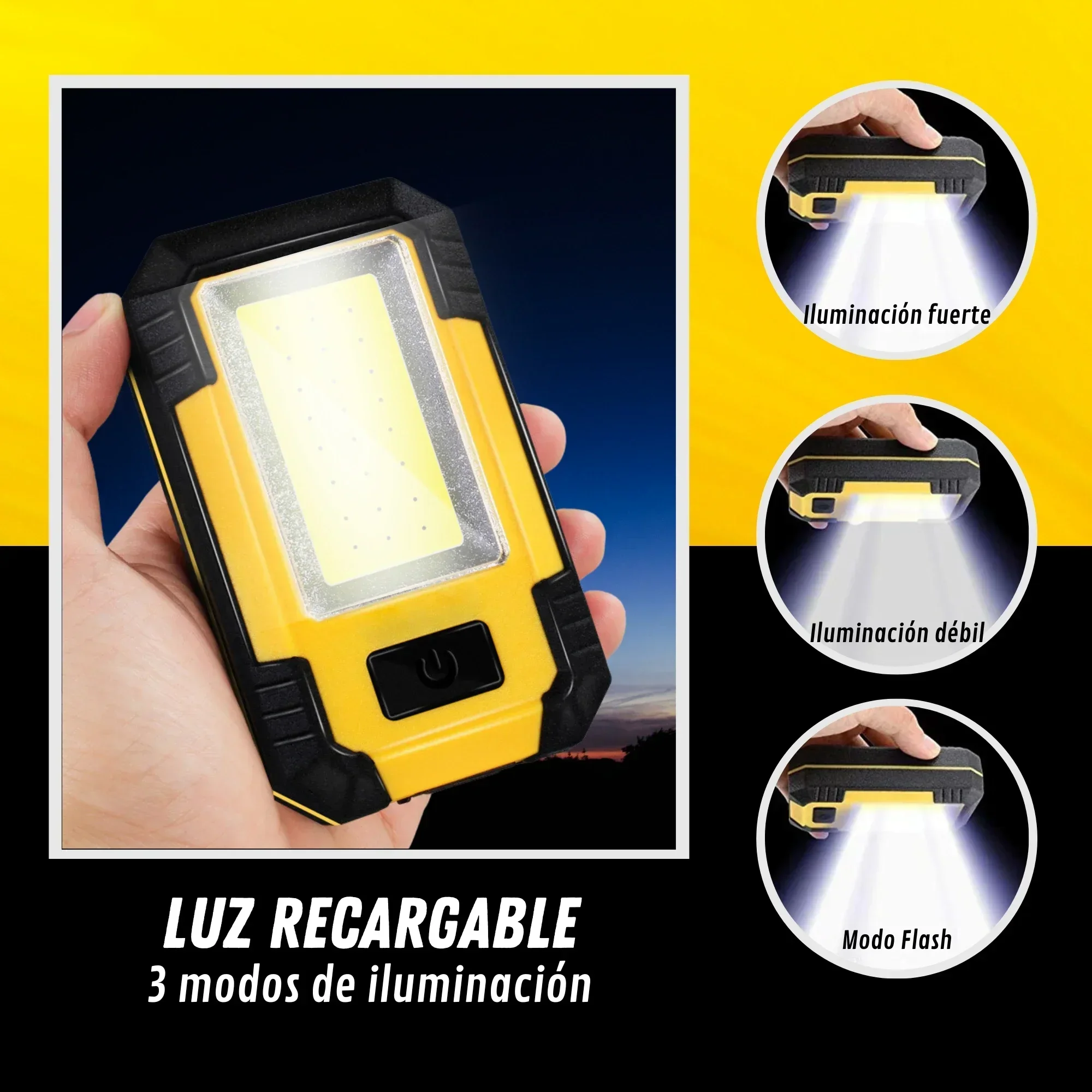 Lampu Kerja Isi Ulang 4000mAh  - Outdoor Lighting Hooks ulasan dan harga