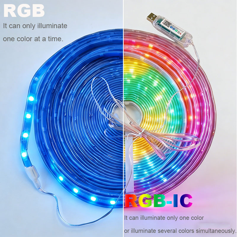 Strip Lampu Warna-warni Tahan  - Outdoor Lighting On House ulasan dan harga