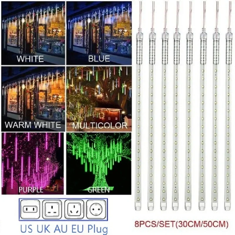 Lampu setrip LED 8 tabung huja - Outdoor Lighting Tree ulasan dan harga