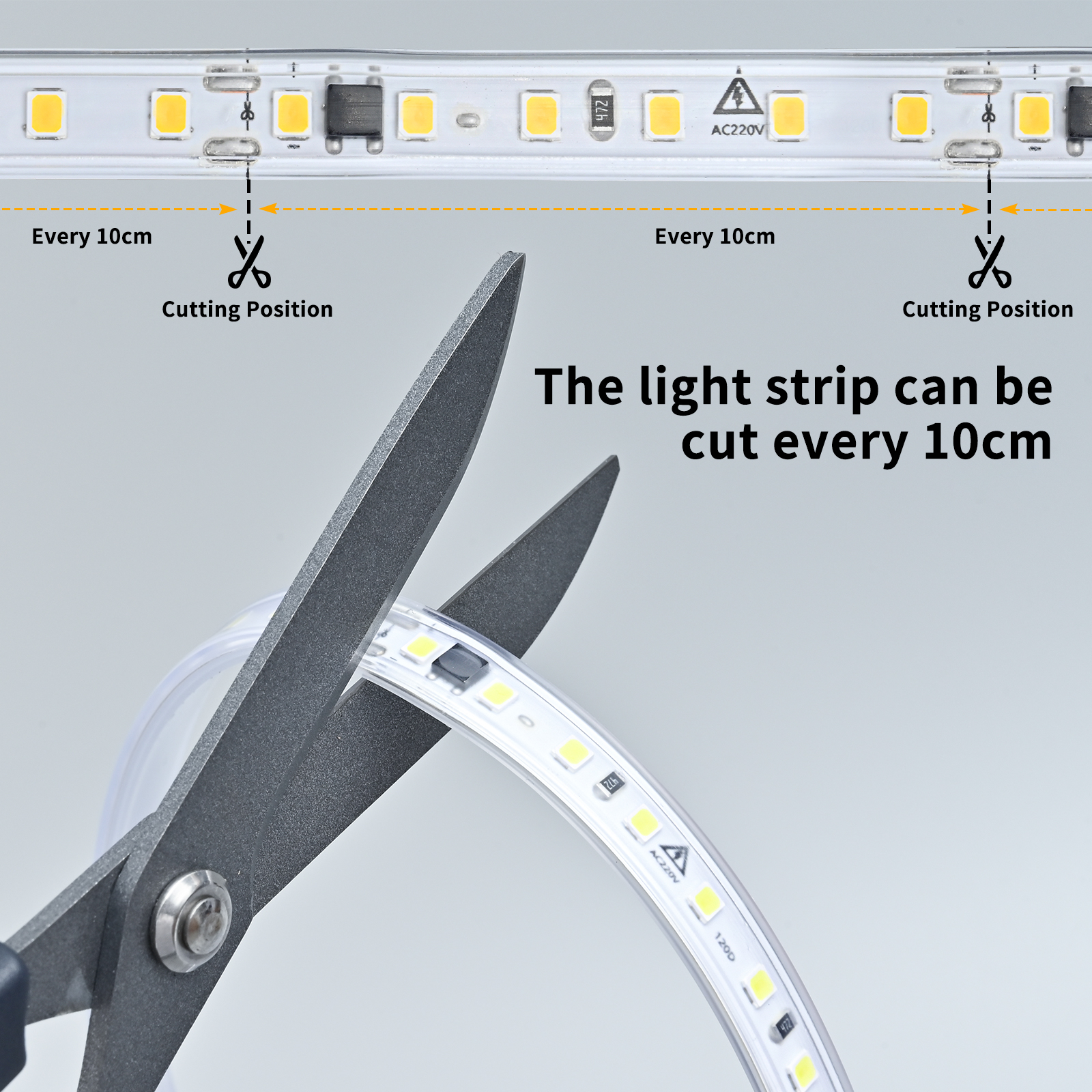Lampu Strip LED tahan air 220V - Outdoor Lighting On House ulasan dan harga