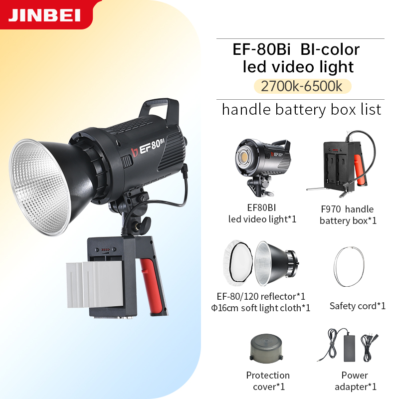 JINBEI EF-80Bi Kit Lampu Video - Outdoor Lighting Video ulasan dan harga