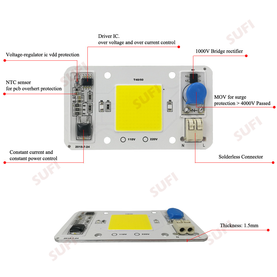 Smart IC 20 W 30 W 50 W Hangat - Outdoor Lighting Replacement Bulbs ulasan dan harga