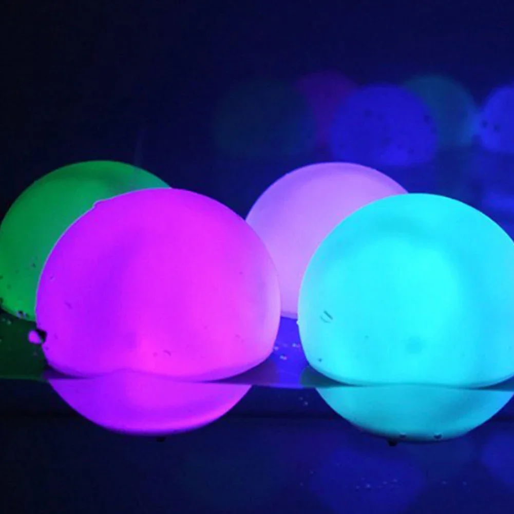 Bola Pantai Tiup 16 Warna LED  - Outdoor Lighting Around Pool ulasan dan harga