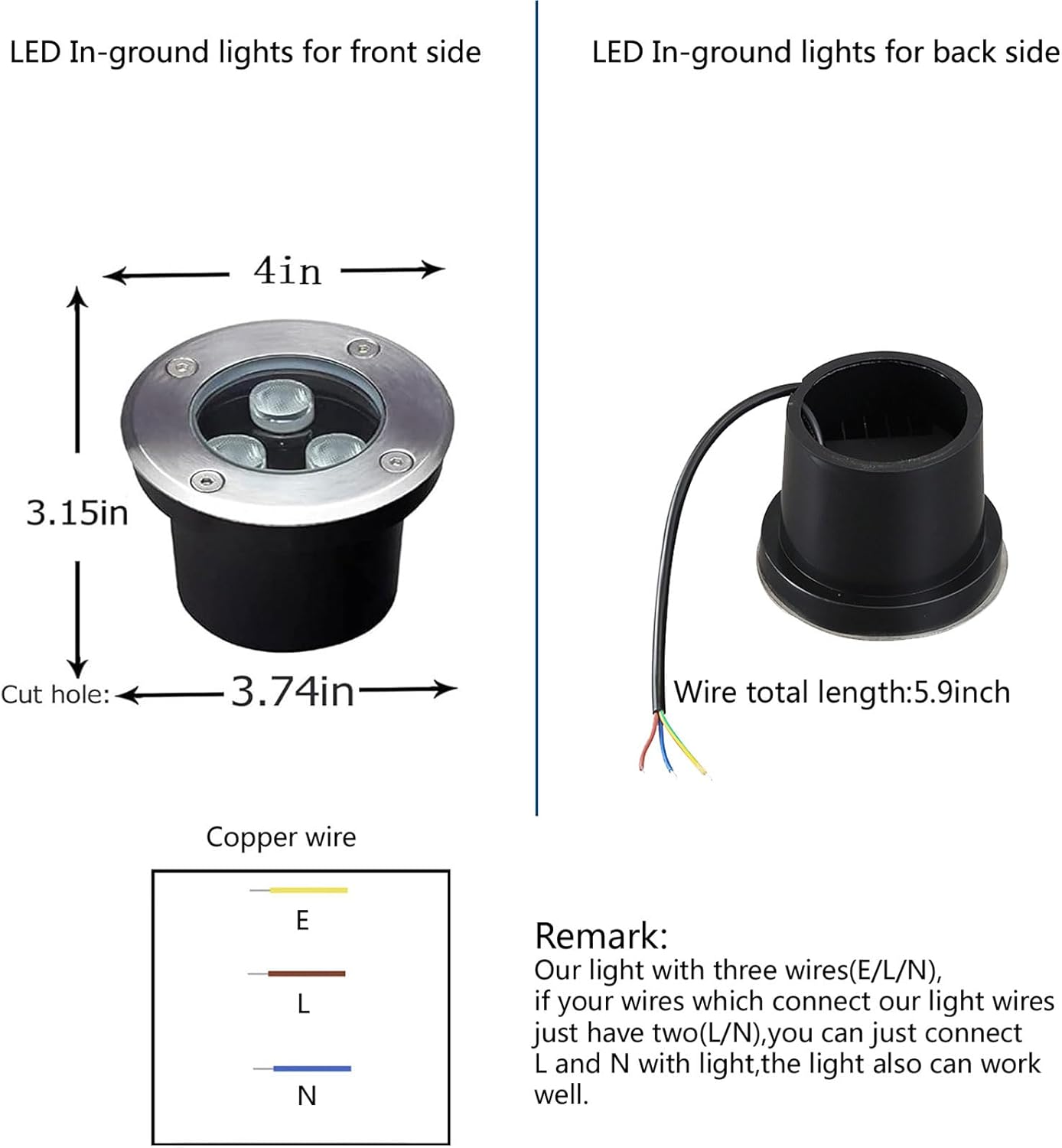 4 Pak Lampu Luar Ruangan 3W, D - Outdoor Lighting Underground Wiring ulasan dan harga